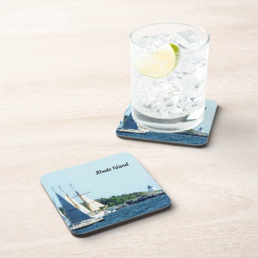 Rhode Island Segelhütte Getränkeuntersetzer (Rechte Seite)