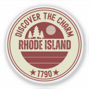 Rhode Island Souvenir - RI Staat Geschenk Aufkleber