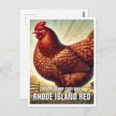Rhode Island Staat Bird Rhode Island Postkarte (Vorne/Hinten)
