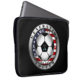 Rhode Island Staat Generation X American Soccer Laptopschutzhülle (Vorne Rechts)
