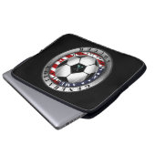 Rhode Island Staat Generation X American Soccer Laptopschutzhülle (Vorne Knopf)