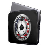 Rhode Island Staat Generation X American Soccer Laptopschutzhülle (Vorderseite Links)