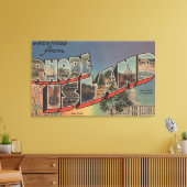 Rhode Island (Staat Hauptstadt/Blume) Leinwanddruck (Insitu (Wohnzimmer))