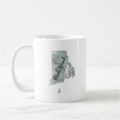 Rhode Island Staat Illustration Kaffeetasse (Links)