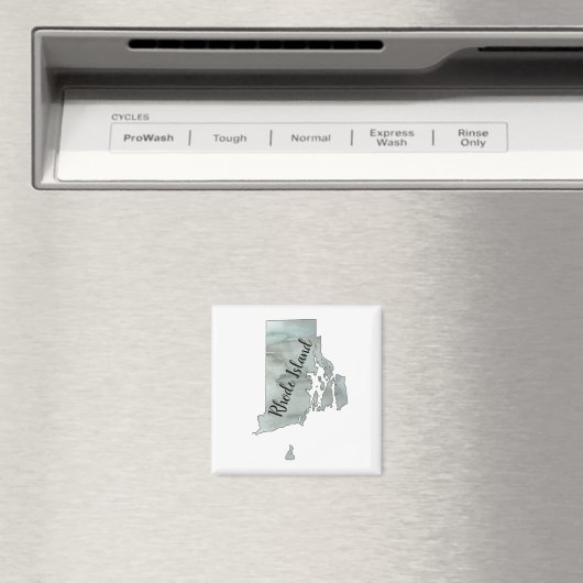 Rhode Island Staat Illustration Magnet (In Situ (Geschirrspüler))