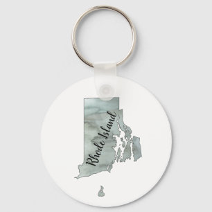 Rhode Island Staat Illustration Schlüsselanhänger