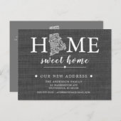 RHODE ISLAND Staat Moving Announcement Post Card Ankündigungspostkarte (Vorne/Hinten)
