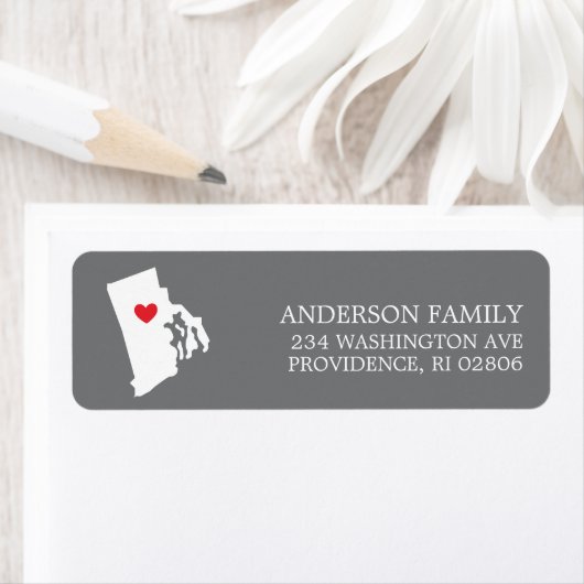 RHODE ISLAND Staat | Rücksendekennzeichen verschie (Insitu)
