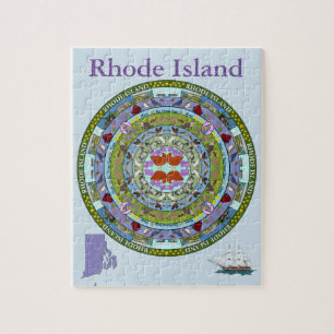 Rhode Island Staatmandala-Puzzlespiel Puzzle