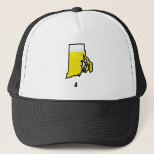 Rhode Island Staats-Fernlastfahrer-Hut - Bier Truckerkappe