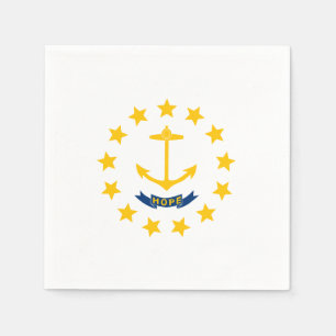 Rhode Island Staats-Flagge Serviette