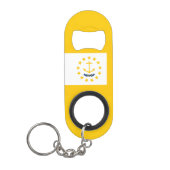 Rhode Island Staats-Flaggen-Entwurf Schlüsselanhänger Flaschenöffner (Vorderseite)