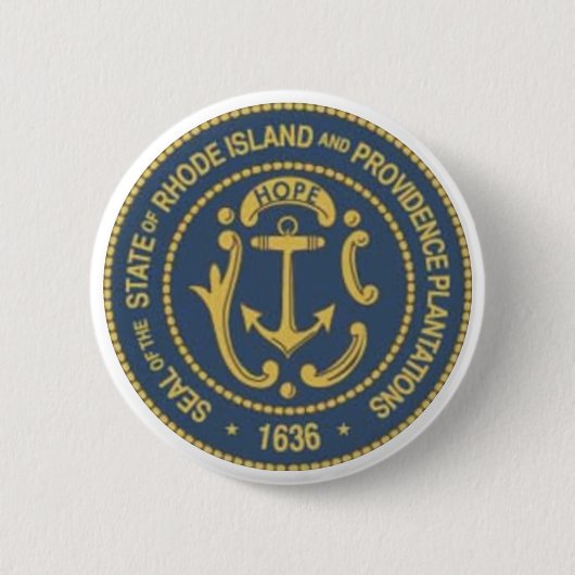 Rhode Island Staats-Siegel Button (Vorderseite)