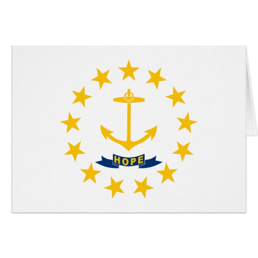 Rhode Island Staatsflagge (Vorderseite (Horizontal))