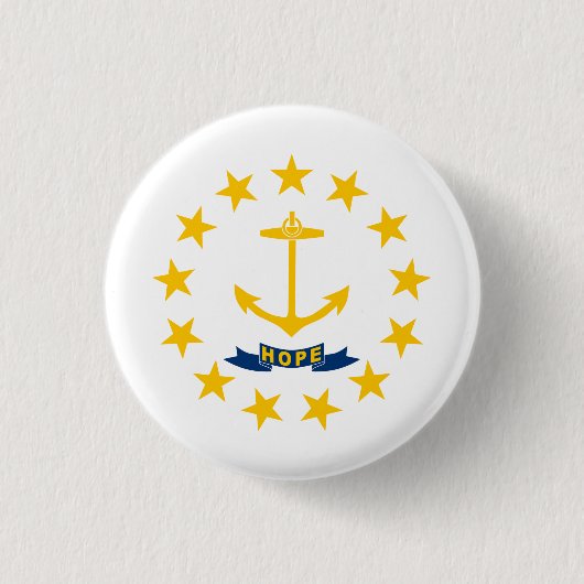 Rhode Island Staatsflagge Button (Vorderseite)