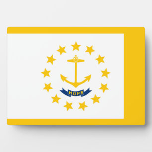 Rhode Island Staatsflagge Design Fotoplatte