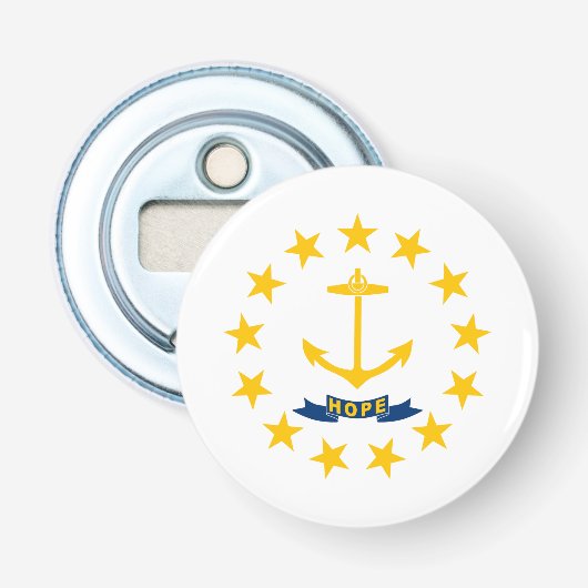 Rhode Island Staatsflagge Flaschenöffner (Vorderseite)