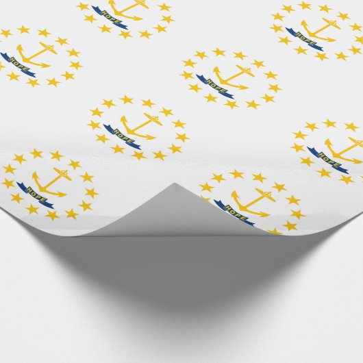Rhode Island Staatsflagge Geschenkpapier (Ecke)
