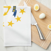 Rhode Island Staatsflagge Geschirrtuch (Viertel Falte)