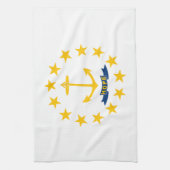 Rhode Island Staatsflagge Geschirrtuch (Vertikal)