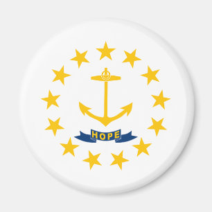 Rhode Island Staatsflagge Magnet