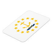 Rhode Island Staatsflagge Magnet (Linke Seite)