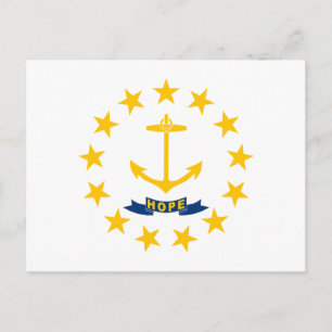 Rhode Island Staatsflagge Postkarte