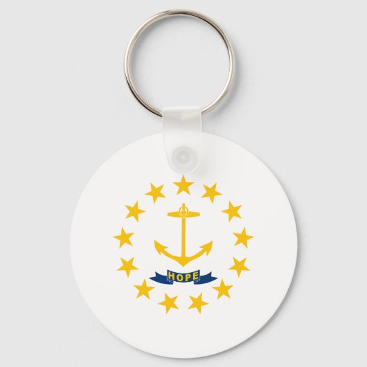 Rhode Island Staatsflagge Schlüsselanhänger (Vorderseite)