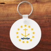 Rhode Island Staatsflagge Schlüsselanhänger (Rückseite)