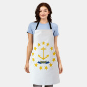 Rhode Island Staatsflagge Schürze (Getragen)