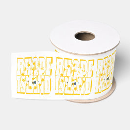 Rhode Island Staatsflagge Typografie-Design Ripsband