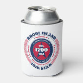 Rhode Island Staatsstolz Monogram Cooler Dosenkühler (Kanne Vorderseite)