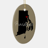 Rhode Island Stadt Keramikornament (Rechts)