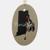 Rhode Island Stadt Keramikornament (Links)