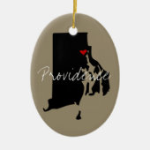 Rhode Island Stadt Keramikornament (Vorne)