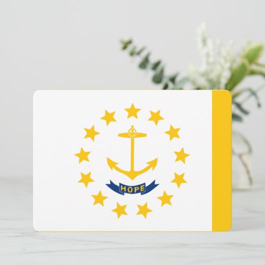 Rhode Island State Flag Design (Stehend Vorderseite)