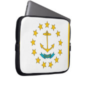 Rhode Island State Flag Laptop Sleeve (Vorne Rechts)