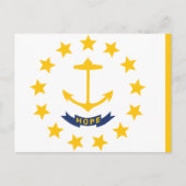 Rhode Island State Flag Little Rhody 13 Stars Postkarte (Vorderseite)