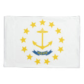 Rhode Island State Flag Print Patriota Kissenbezug (Rückseite)