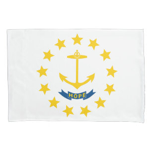Rhode Island State Flag Print Patriota Kissenbezug
