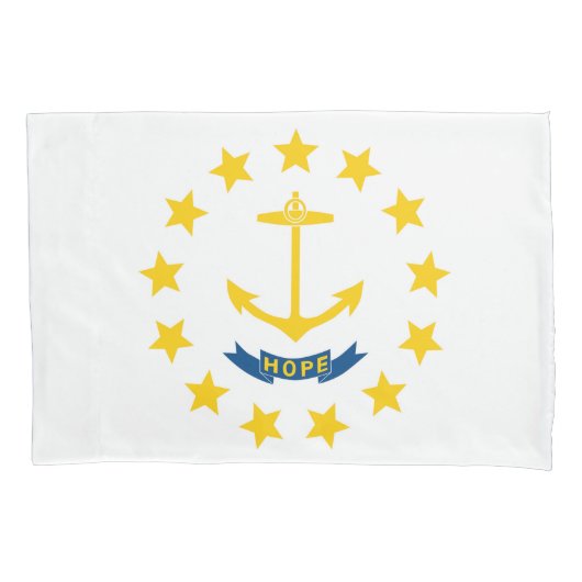 Rhode Island State Flag Print Patriota Kissenbezug (Vorderseite)