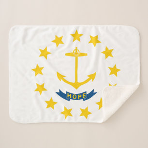 Rhode Island State Flag Print Patriotic Sherpadecke