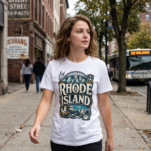 Rhode Island State Heritage Maritimemalerei an der T-Shirt