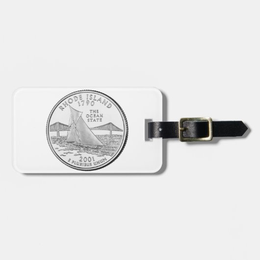 Rhode Island State Quarter Gepäckanhänger (Vorderseite horizontal)