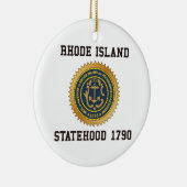 Rhode Island Statehood Keramik Ornament (Rechts)