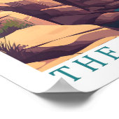 Rhode Island The Ocean Staat USA Travel Place Poster (Ecke)