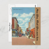 Rhode Island, Themse Street, Newport Postkarte (Vorne/Hinten)