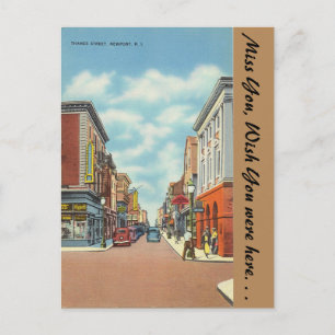 Rhode Island, Themse Street, Newport Postkarte