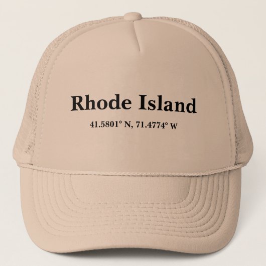 Rhode Island Trucker Trucker Hat Truckerkappe (Vorderseite)