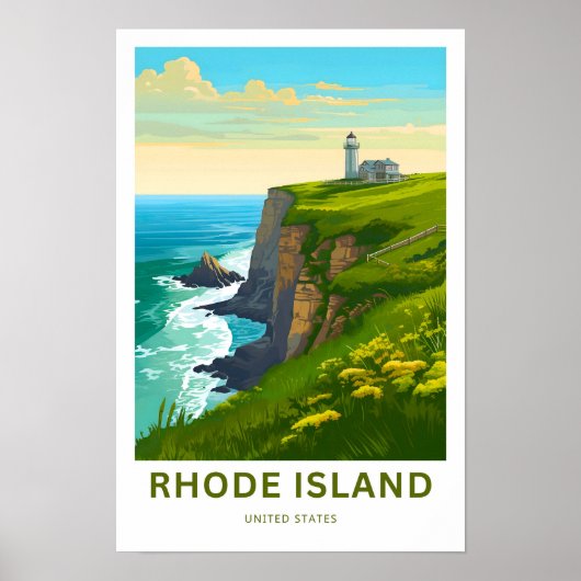 Rhode Island United Staaten Travel Print Poster (Vorne)
